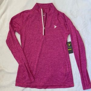 Old Navy Active 1/2 Zip Pullover 1/4 Workout Athletic Long Sleeve Jacket Go-Dry